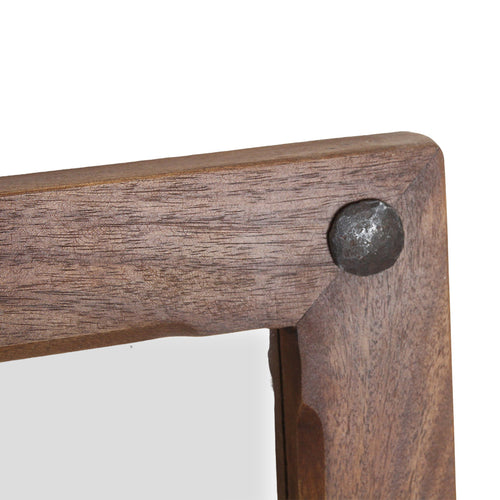 Raw materials spiegel houten rand - bruin - 80 cm - vtwonen shop