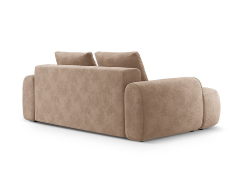 Cosmopolitan Design Bank Linz 3-zits, flueel donkerbeige - 100x200x84cm