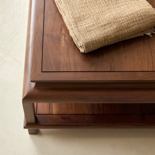 Tikamoon Rechthoekige salontafel van massief acacia - Donkerbruin - vtwonen shop