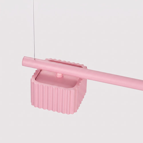 Sollux Lighting Kroonluchter RIFF 4 roze Gx53 - 122x10x208cm