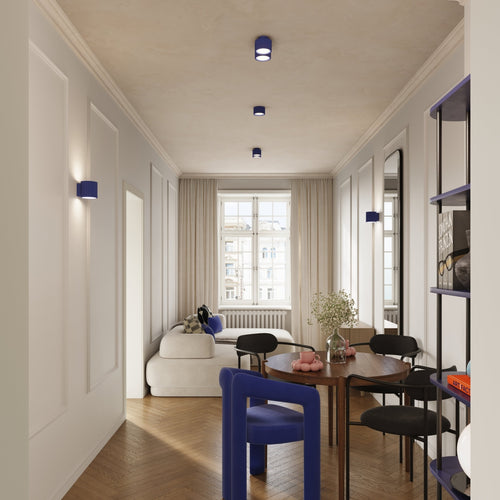 Sollux Lighting Plafondlamp AURA 2 ultramarijn Gx53 - 21x10x12cm