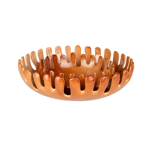Zuiver Onda Decoratieve Schaal Set Van 2 Cognac