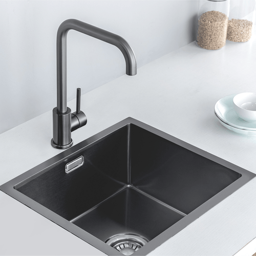 LOMAZOO keukenkraan James - mengkraan - 360° draaibaar - gun metal black