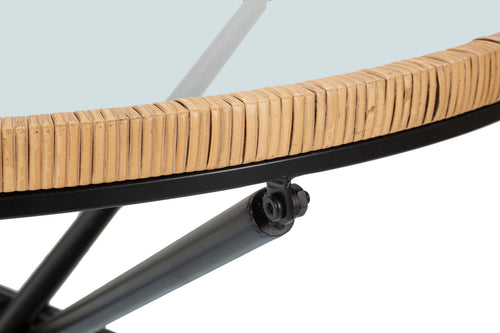 Mauro Ferretti koffietafel - Ø 80x46,5 cm - zwart/bruin