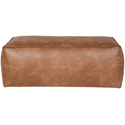 BePureHome poef Rodeo - Recycle Leer - Cognac  - 43x120x60 - vtwonen shop