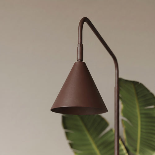 Sollux Lighting Vloerlamp NOX bruin - 30x30x165cm