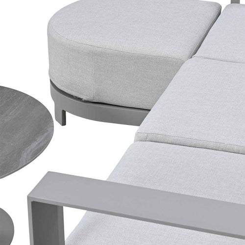 Garden Impressions Loungeset Malakka 3-delig chaise longue - taupe