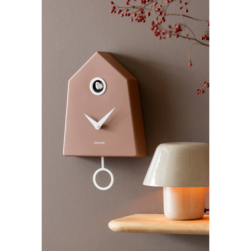 Karlsson wandklok Grafico Cuckoo - bruin - 7.4x21.5x35.5cm