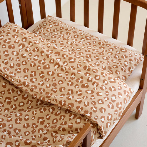 Petite Amélie Dekbedovertrekset – 140x200 cm – Flanel – Leopard - vtwonen shop