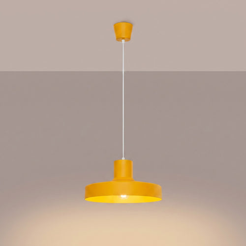 Sollux Lighting Hanglamp BILO geel - 35x35x120cm
