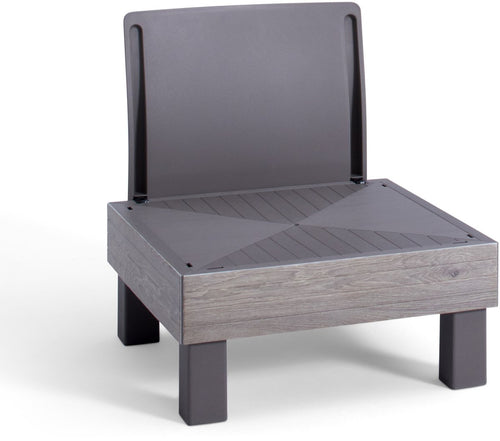 Keter Signature Elements Tuinstoel - met groene kussens - Cappuccino/Ashwood - vtwonen shop