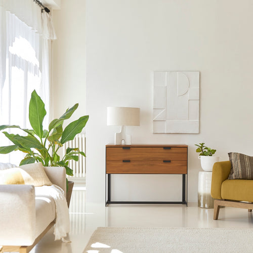 Tikamoon Dressoir van massief acacia en metaal - Naturel