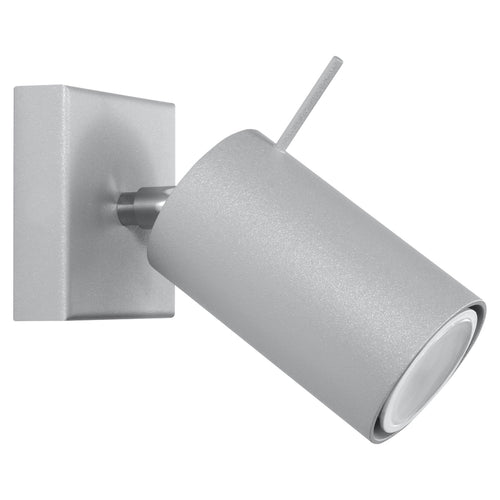 Sollux Lighting Wandlamp RING 1 grijs - 8x16x8cm