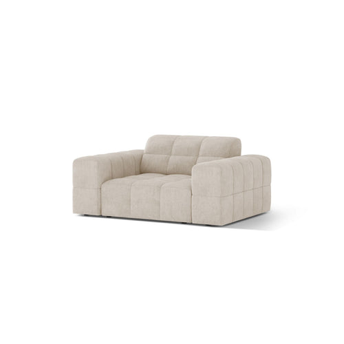 Cosmopolitan Design - Fauteuil Chicago chenille lichtbeige - 102x132x78cm