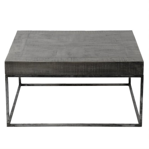 Giga Meubel Salontafel Grado Small - Grijs Hout - 80x80x40cm