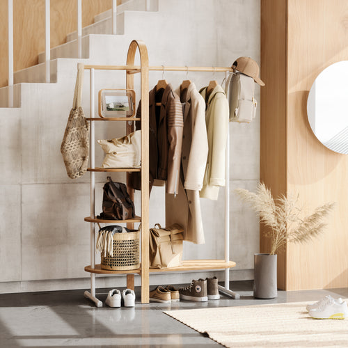 Umbra kledingrek Bellwood - 106 x 39 x 167 cm - Wit/naturel