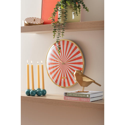 Karlsson wandklok Candy Swirl Dome - oranje - Ø40cm - vtwonen shop