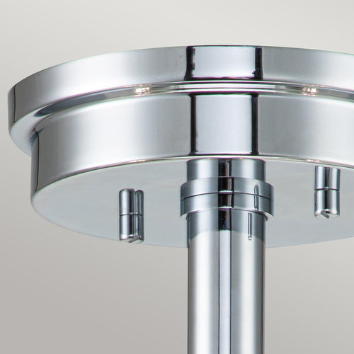 Elstead Hinkley Meridian Multi Arm Semi Flush Plafondlamp Gepolijst Chroom, IP44