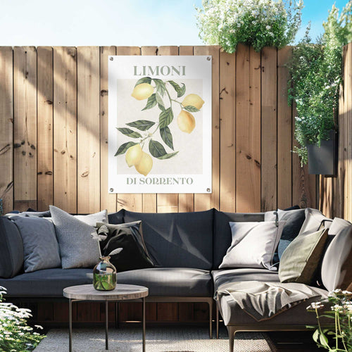 Reinders Limoni tuinposter -  geel - tuin - 80x60cm