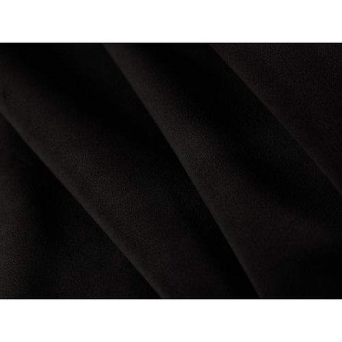 Cosmopolitan Design - Converteerbare bank Shannon 3-zits, flueel zwart - 94x209x87cm