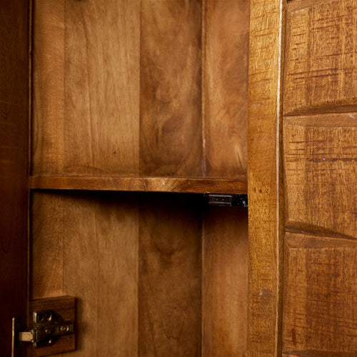 StarFurn Kabinetkast Brandy - Naturel Mangohout - 100x40x180cm