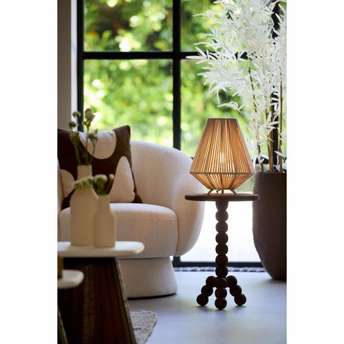 Light & Living tafellamp FELIDA - wit - Ø28cm