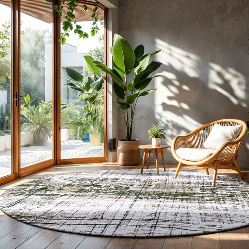 Louis De Poortere binnen & buiten machinewasbaar vloerkleed Mad Men Griff van 70% gerecycled PET - groen - 290x290cm