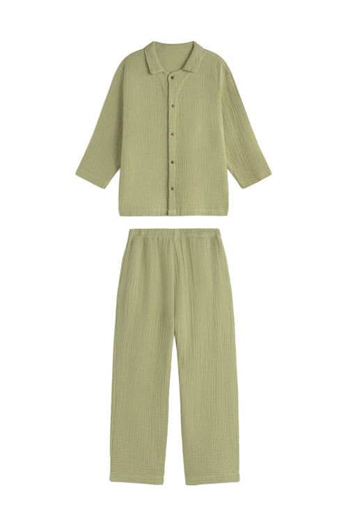 Calma House Pyjama Tierra - Groen - S/M 36-38