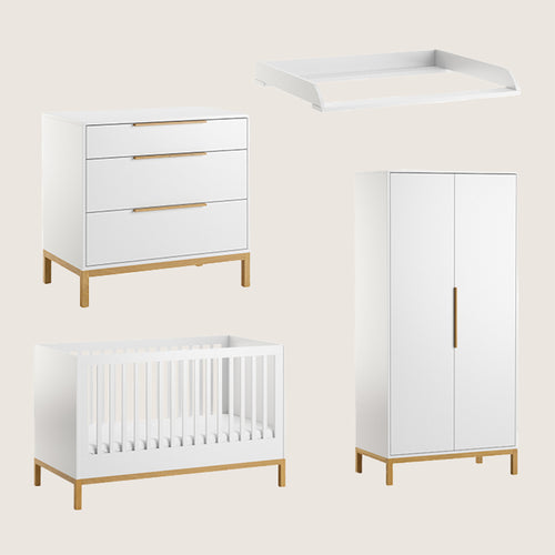 Petite Amélie Commode Soie – Wit – Met 3 ruime lades & soft-close systeem – Vervaardigd in Europa - vtwonen shop