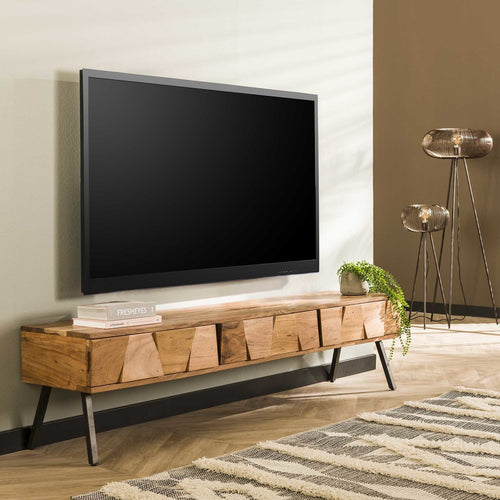 Duverger® tv-meubel Blox - acacia - 3 lades - vtwonen shop