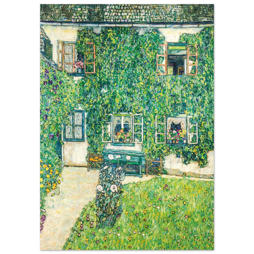 Artfulprints  Gustav Klimt - The house of Guardaboschi   poster A4 21x29.7 cm