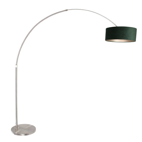 Steinhauer vloerlamp Sparkled - 1 lichts - 190x 230 cm - mat chroom groen - vtwonen shop