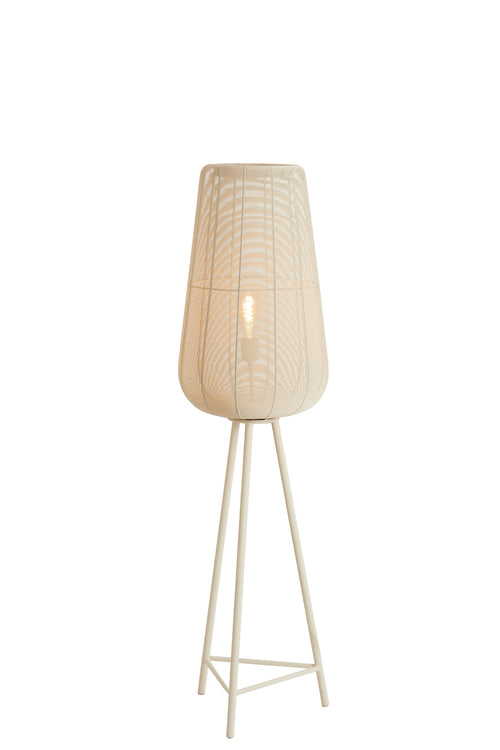 Light & Living vloerlamp ADETA - wit - Ø37x135cm