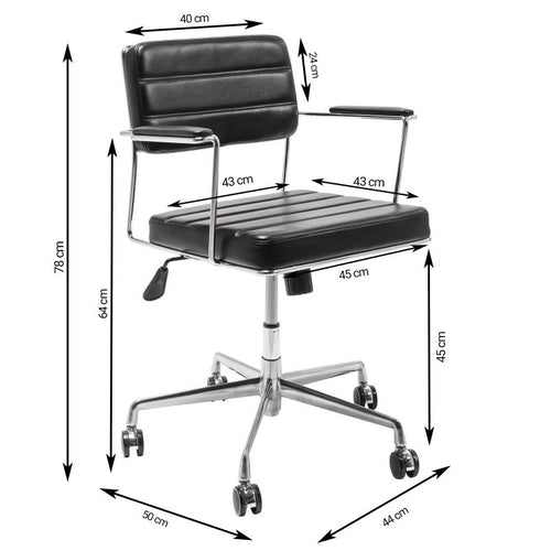 Kare Design Draaibare Bureaustoel Dottore Bruin - vtwonen shop
