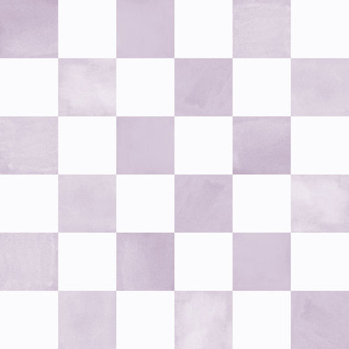 ESTAhome behang geblokt motief lila paars en wit - 53 cm x 10.05 m - 131287 - vtwonen shop