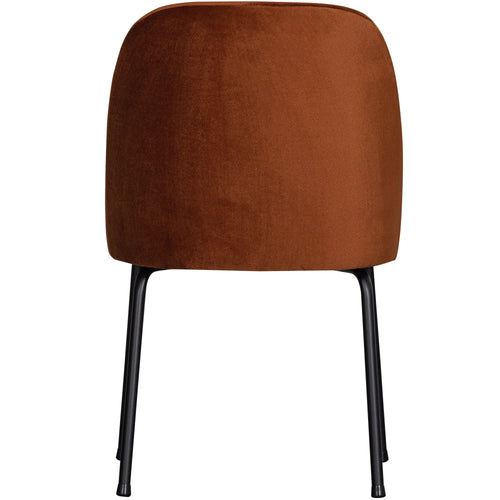 WOOOD eetkamerstoelen Vogue - Fluweel - Roest - Set van 6