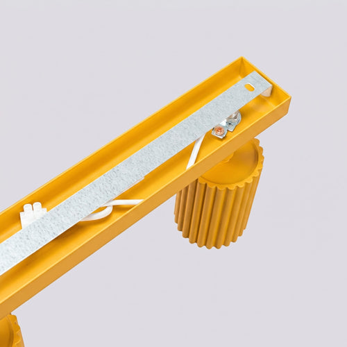 Sollux Lighting Plafondlamp KARBON 3L geel - 45x6,5x16,5cm