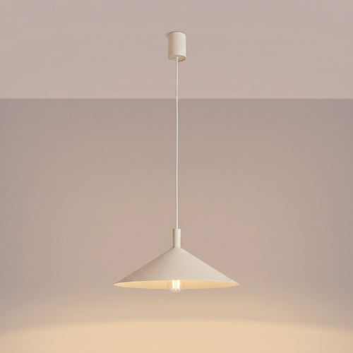 Sollux Lighting Hanglamp NOX 40 beige - 40x40x135cm
