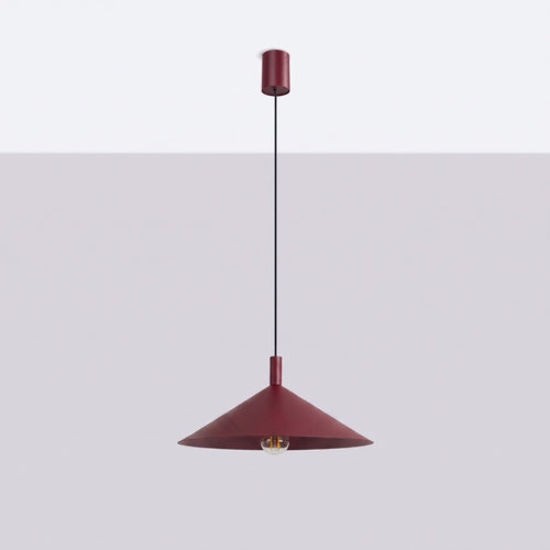 Sollux Lighting Hanglamp NOX 40 bordeaux - 40x40x135cm