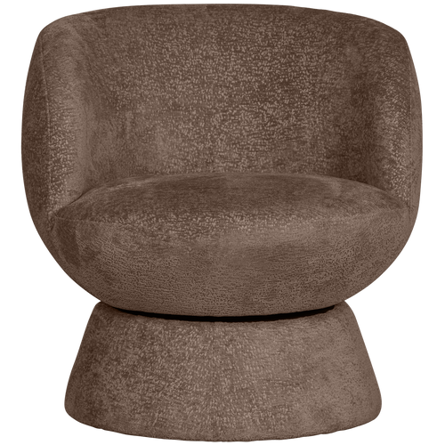 BePureHome draaibare fauteuil Shuffle - Polyester - Zwart - 72x73x71 - vtwonen shop