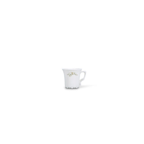 Bonbistro - Mokkakop 11cl brown flower Retro - Set van 6