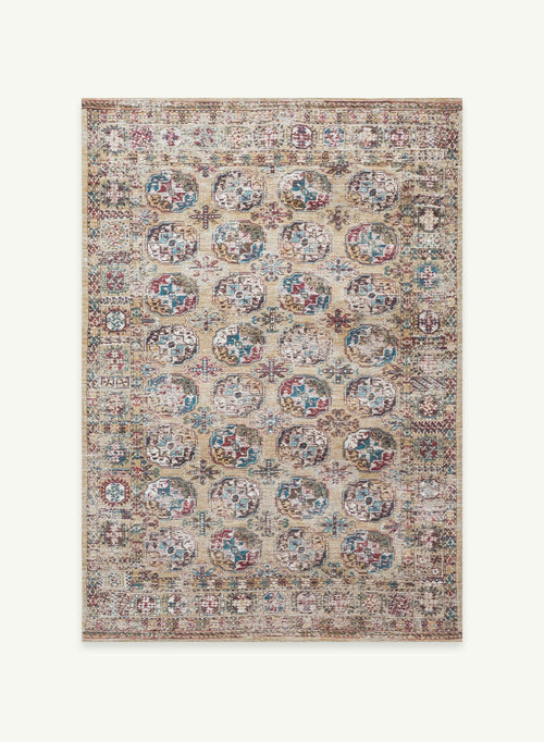 Antiquarian vloerkleed 7851 Brun Effacé - Multicolor - 140 x 200 cm