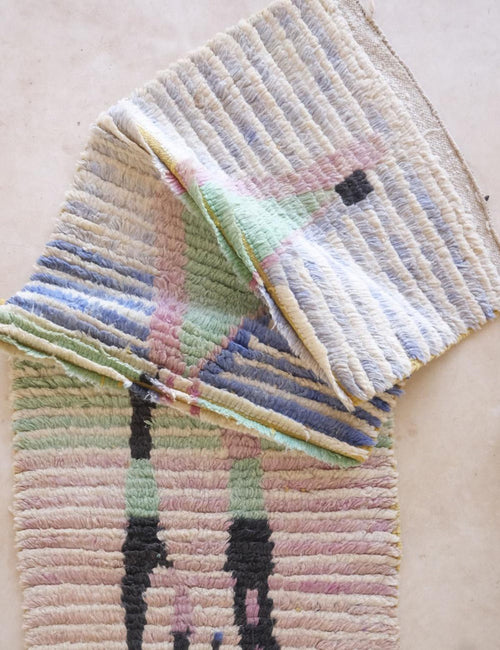AFK Living vloerkleed Berber - handgemaakt - Wol - 70 x 301 cm
