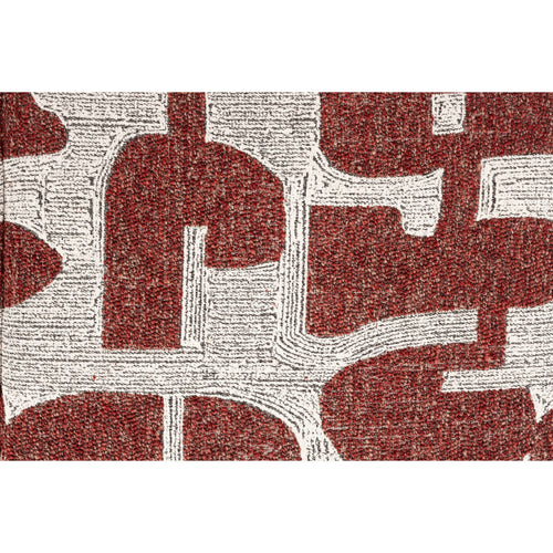 Zuiver Ridge Deco Symbols Eetkamerstoelen Armleuning Rood - Set van 2