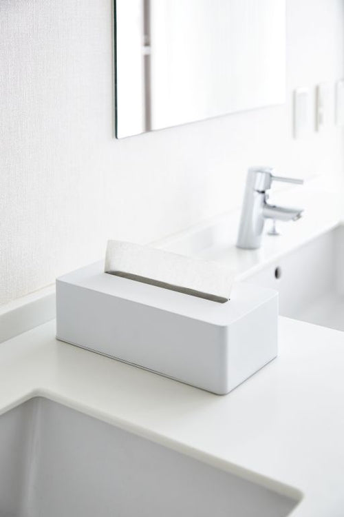 Yamazaki Tissuebox - Tower - Wit - vtwonen shop