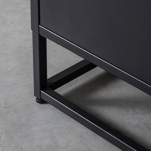 LABEL51 Hoge Kast Luff - Zwart Metaal - 90x40x190cm - vtwonen shop