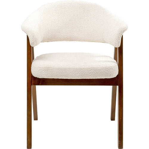 Kare Design Stoel met armleuningen Jonte creme