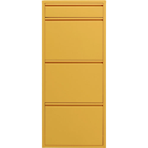 Kare Design Schoenenkast Caruso geel 3+1 laden