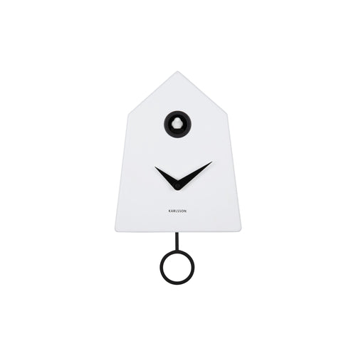 Karlsson wandklok Grafico Cuckoo - wit - 7.4x21.5x35.5cm