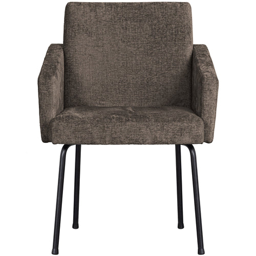 BePureHome eetkamerstoelen Mount - Polyester - Grijs/Bruin - Set van 2 - vtwonen shop